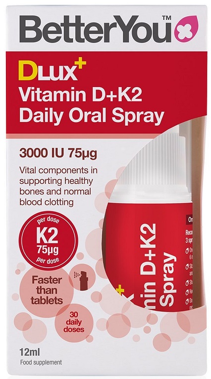 BetterYou - DLux+ Vitamin D+K2 Daily Oral Spray - 12 ml.