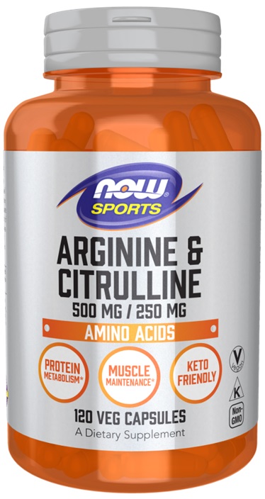 NOW Foods - Arginine & Citrulline - 120 vcaps