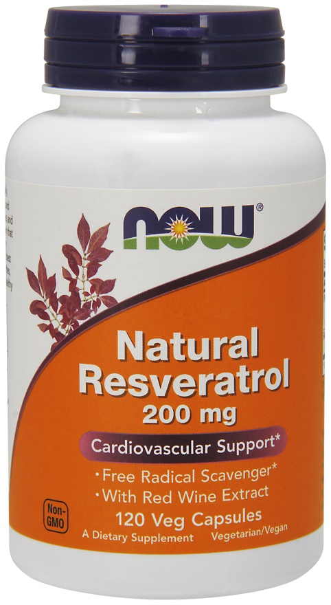 NOW Foods - Natural Resveratrol with Red Wine Extract