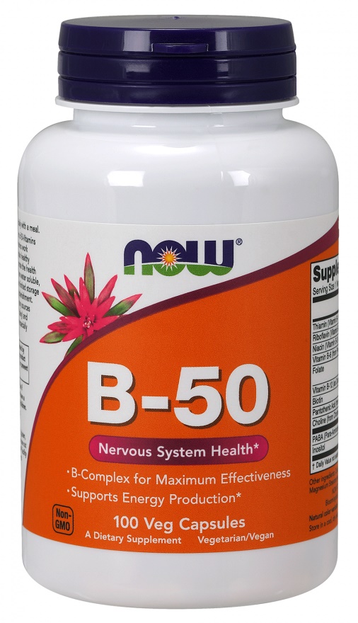 NOW Foods - Vitamin B-50 - 100 vcaps