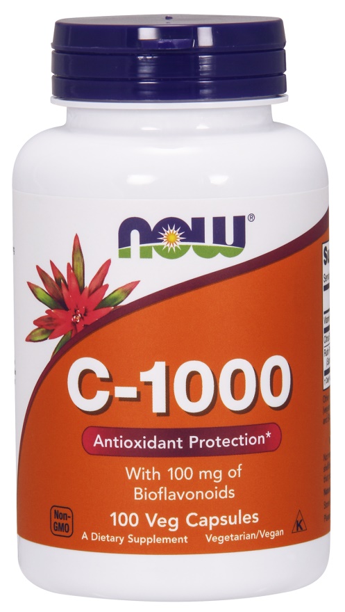 NOW Foods - Vitamin C-1000 with 100mg Bioflavonoids - 100 vcaps