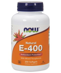 NOW Foods - Vitamin E-400 - Natural (Mixed Tocopherols) - 250 softgels