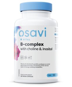 Osavi - B-Complex with Choline & Inositol - 120 vegan caps