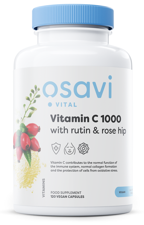 Osavi - Vitamin C1000 with Rutin & Rose Hip - 120 vegan caps