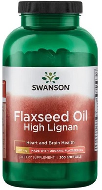 Swanson - Flaxseed Oil High Lignan - 200 softgels
