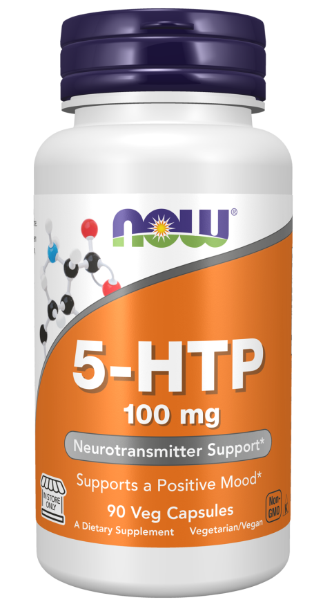 NOW Foods - 5-HTP 100 mg - 60 kapszula - Image 4