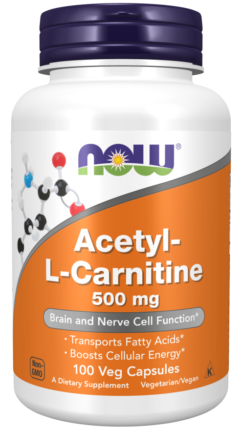 NOW Foods - Acetil-L-karnitin, 500 mg - 50 kapszula - Image 4
