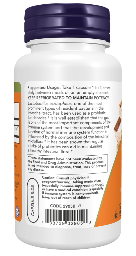 NOW Foods - Acidophilus Kétmilliárd - 100 kapszula - Image 3