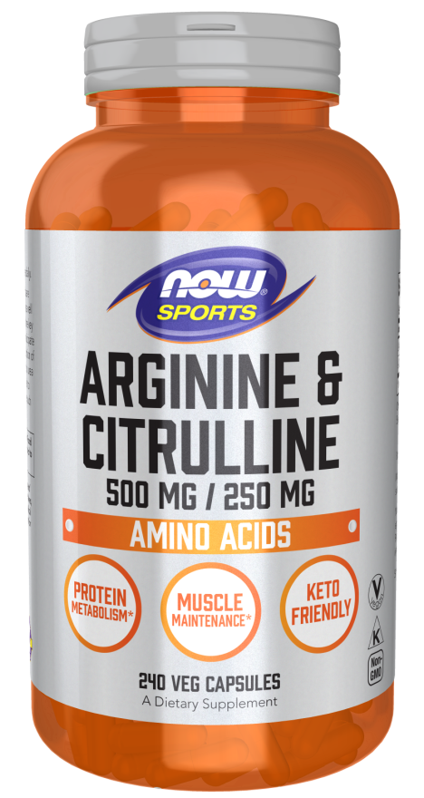 NOW Foods - Arginin és Citrullin, 240 kapszula - Image 4