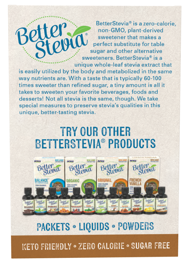 NOW Foods - Jobb Stevia Csomagok, Francia Vanília - 75 csomag - Image 4