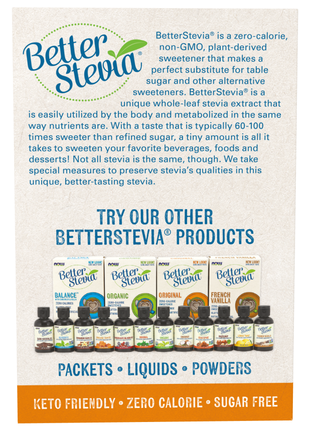 NOW Foods - Jobb Stevia Csomagok, Eredeti - 100 csomag - Image 4