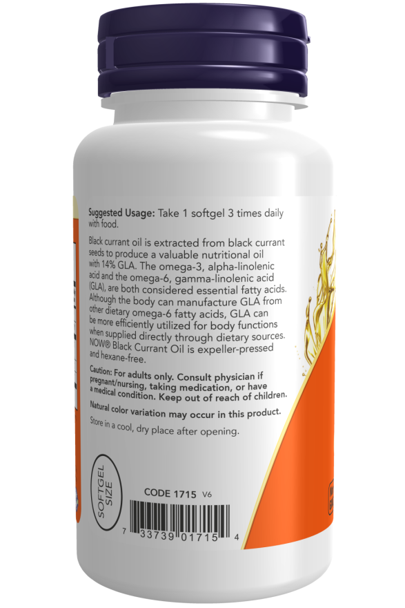 NOW Foods - Feketeáfonya olaj, 500mg - 100 lágyzselatin kapszula - Image 3