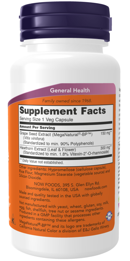 NOW Foods - Vérnyomás Egészség - 90 kapszula - Image 2