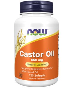 Castor Oil 650 mg Softgels