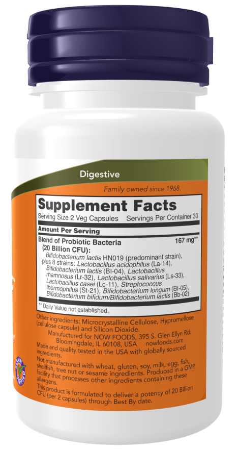 NOW Foods - Klinikai GI Probiotika, 60 kapszula - Image 2