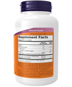 NOW Foods - CoQ10 Lecitinnel és E-vitaminnal, 200mg (Rágótabletta) - 90 pastilla