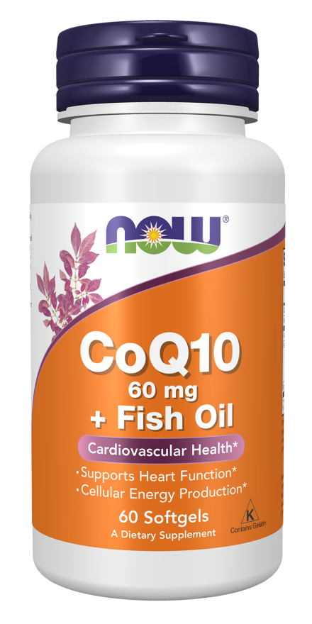 CoQ10 60 mg + Fish Oil Softgels