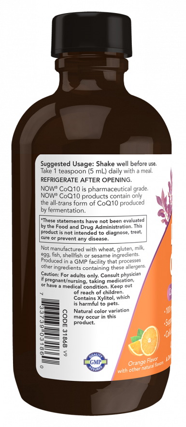NOW Foods – CoQ10 folyadék - 118 ml - Image 3