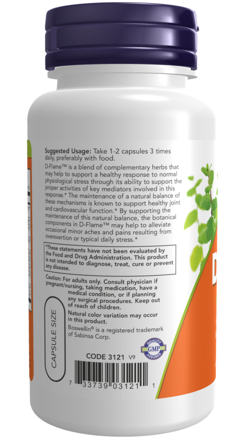 NOW Foods - D-Flame kapszula, 90 db - Image 3