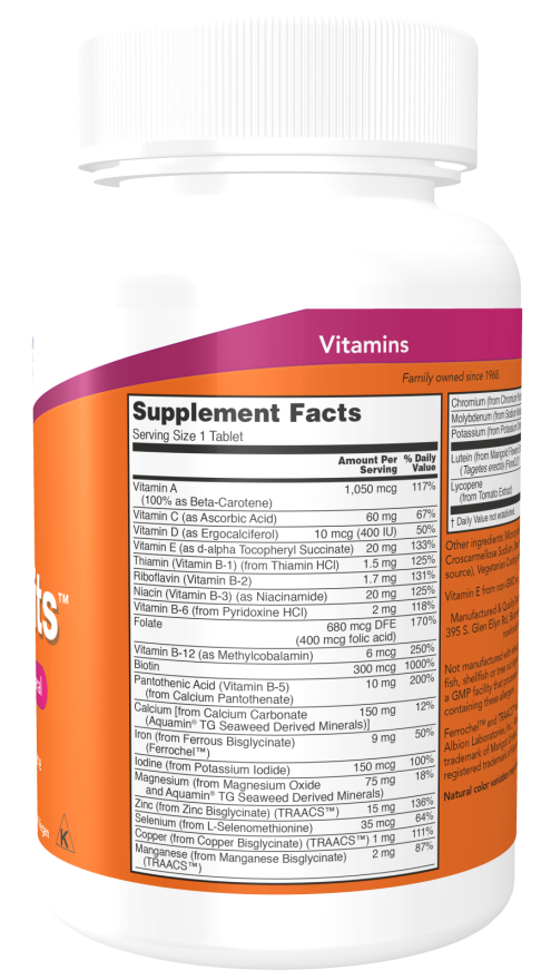 NOW Foods - Napi vitaminok - 250 tabletta - Image 2