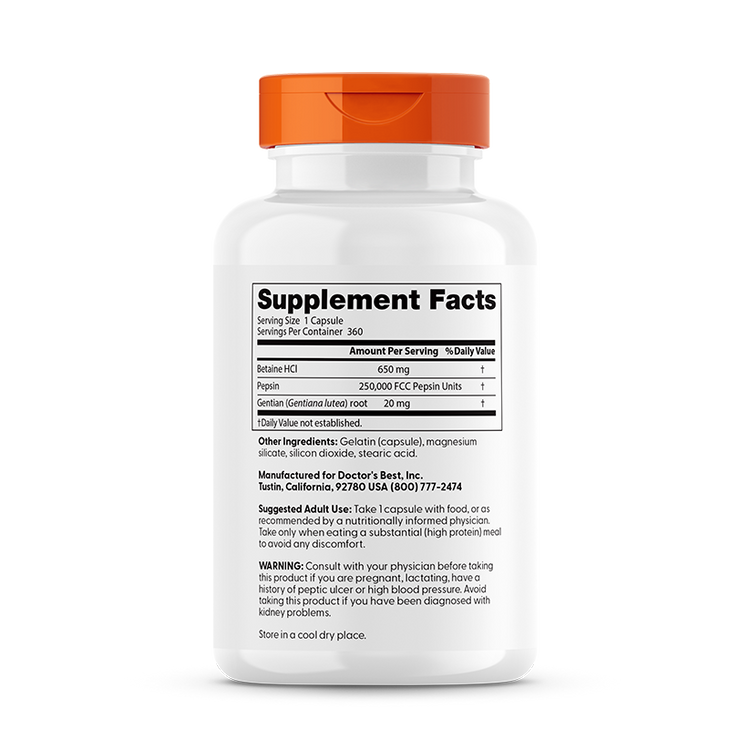 Pepsin and Gentian Bitters