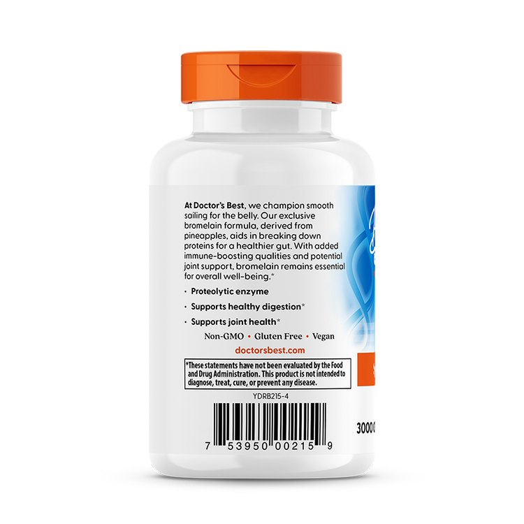 Doctor's Best - Magas Potencia Bromelain 3000 GDU, 500mg - 90 kapszula - Image 3