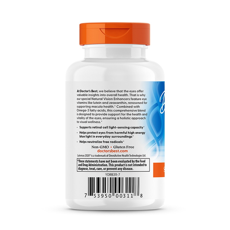 Doctor's Best - Természetes Látásjavítók - 60 lágy kapszula - Image 3