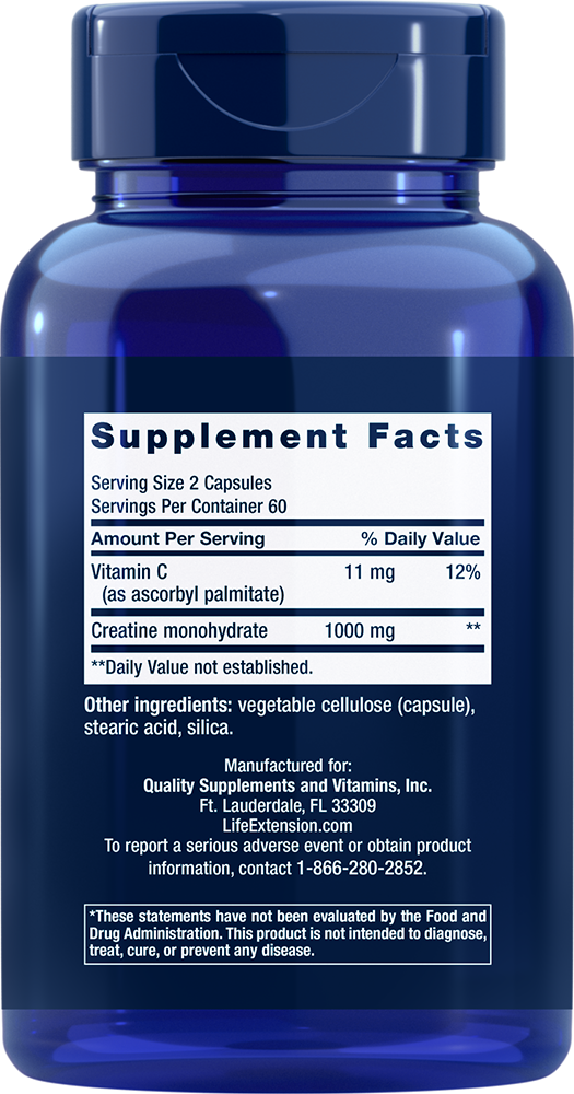 Life Extension - Kreatin Kapszulák - 120 kapszula - Image 2