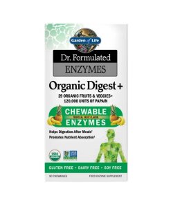 Eco Supplements - Dr. Formulated Enzymes Organic Digest+ Tropical Fruit Flavor 90 Chewables