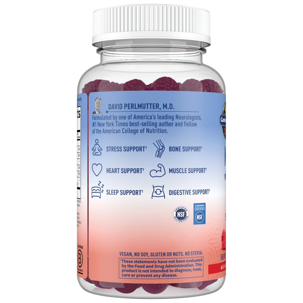 Dr. Formulated - Magnézium Pre- és Probiotikumokkal, Málna Ízű Rágótabletta - 60 db - Image 3