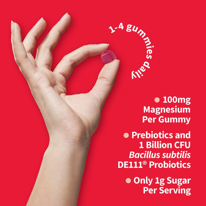 Dr. Formulated - Magnézium Pre- és Probiotikumokkal, Málna Ízű Rágótabletta - 60 db - Image 4