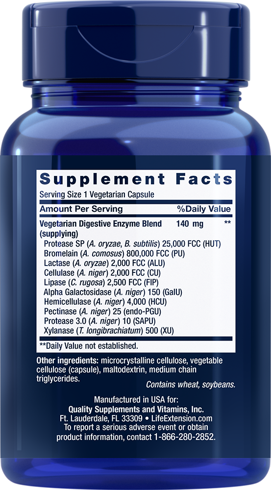 Life Extension - Fejlett Super Emésztőenzimek - 60 kapszula - Image 2