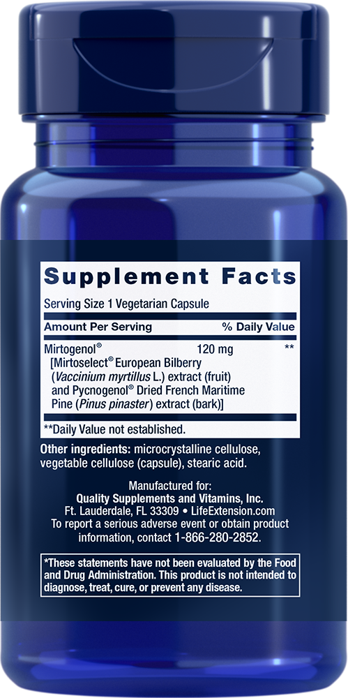 Life Extension - Szemnyomás Támogatás Mirtogenollal - 30 kapszula - Image 2