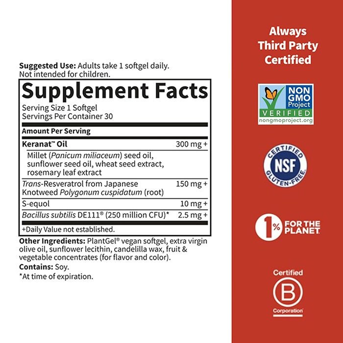 Garden of Life - Menopauza és Hajnövekedés Támogatás + 30 vegán lágyzselatin kapszula - Image 2