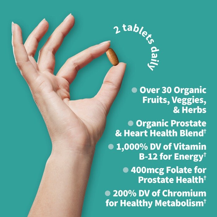 Mykind Organics - Férfiak Multivitaminja 40+ Korosztálynak, 60 Vegán Tabletta - Image 3