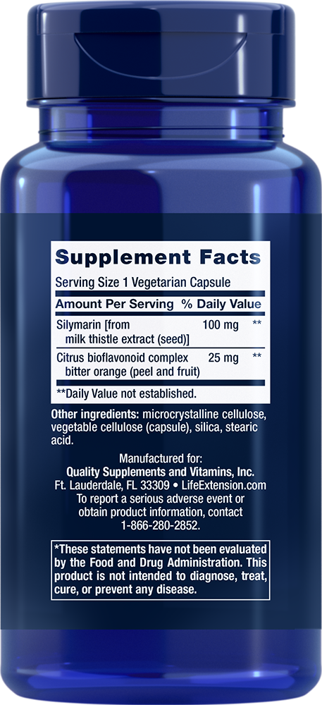 Life Extension - Silymarin 100 mg - 90 kapszula - Image 2