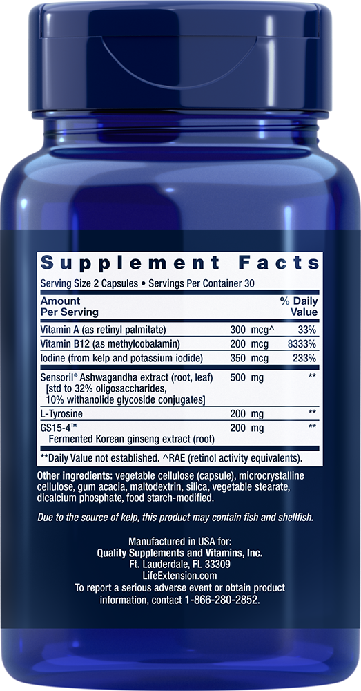 Life Extension - Háromszoros Hatású Pajzsmirigy Támogatás - 60 kapszula - Image 2