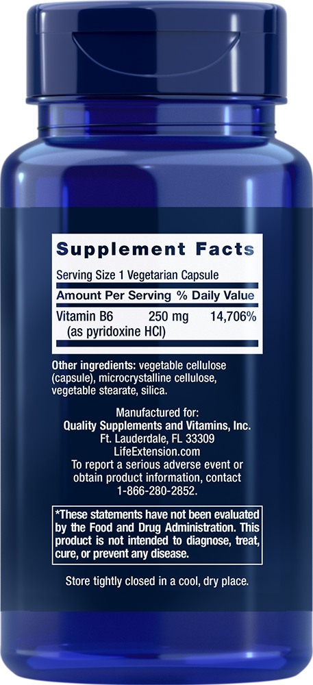 Life Extension - Niacin (B3-vitamin) 500 mg - 100 kapszula - Image 2