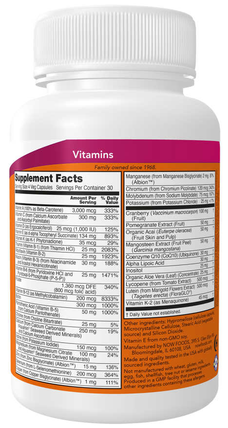 NOW Foods - Eve Superior Women's Multi - 120 kapszula - Image 2