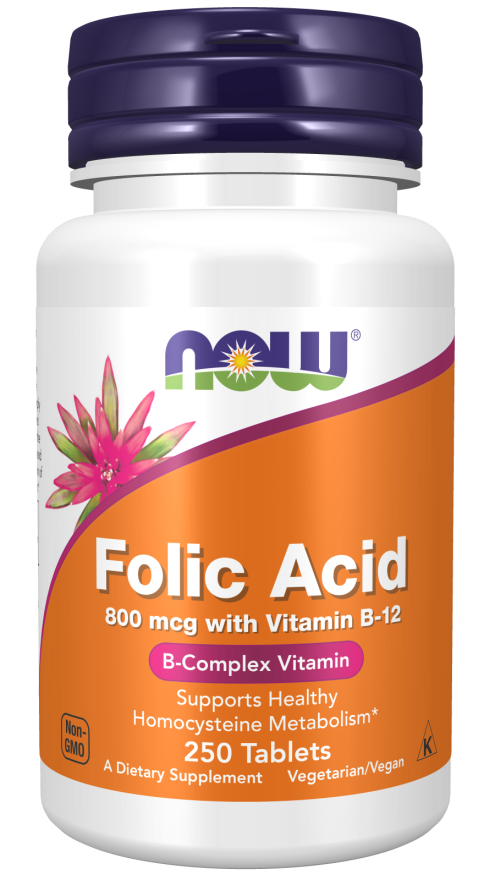 NOW Foods - Folsav Vitamin B12-vel, 800 mcg - 250 tabletta - Image 2