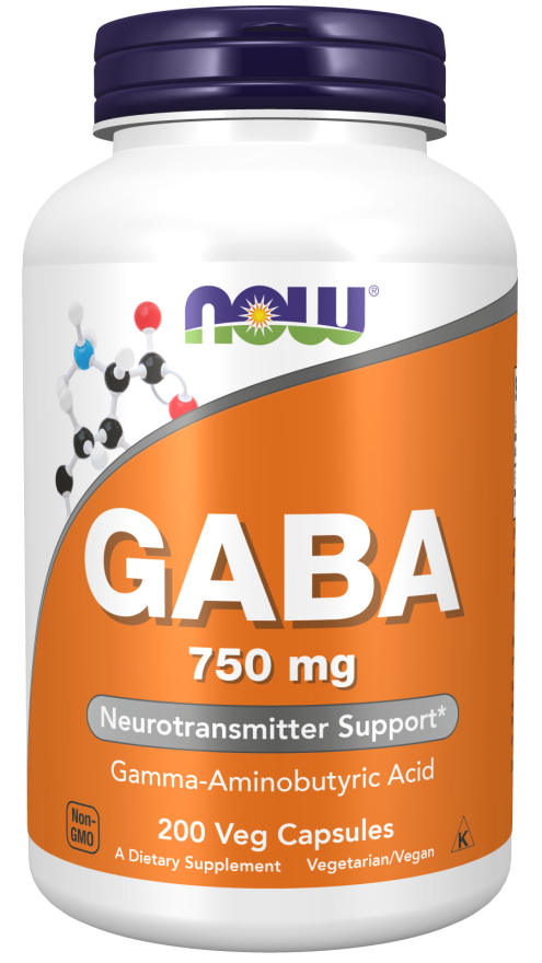 NOW Foods - GABA 750 mg, 200 kapszula - Image 4