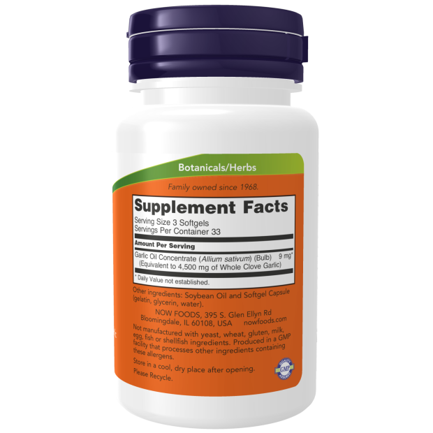 NOW Foods - Fokhagymaolaj, 1500mg - 250 lágyzselatin kapszula - Image 2