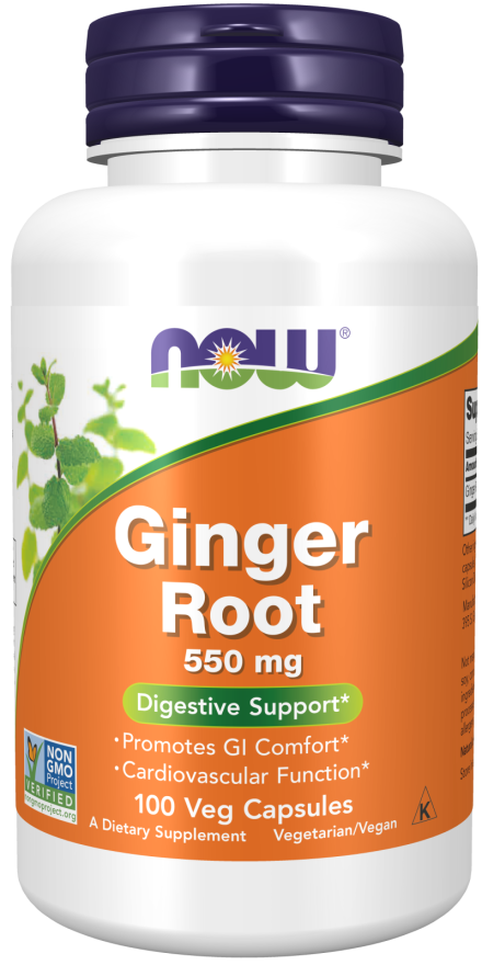 Ginger Root 550 mg Veg Capsules