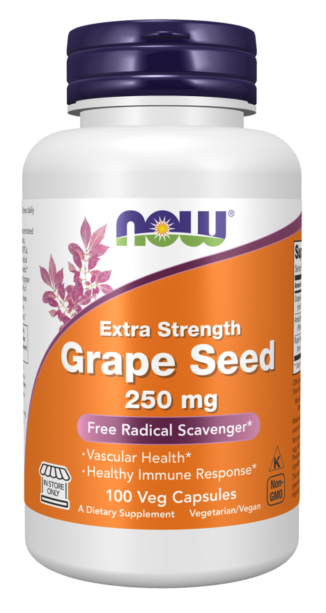 NOW Foods - Szőlőmag, 250mg Extra Erősségű - 90 kapszula - Image 4