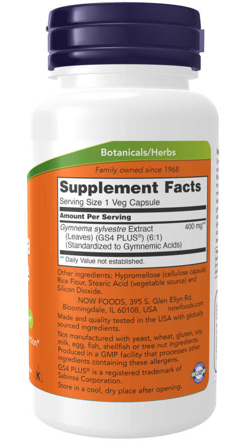 NOW Foods - Gymnema Sylvestre 400mg - 90 kapszula - Image 2