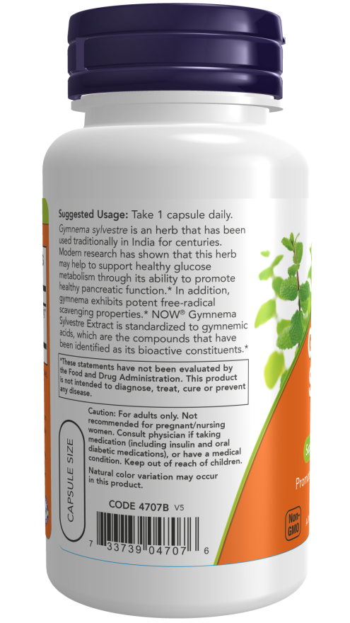 NOW Foods - Gymnema Sylvestre 400mg - 90 kapszula - Image 3
