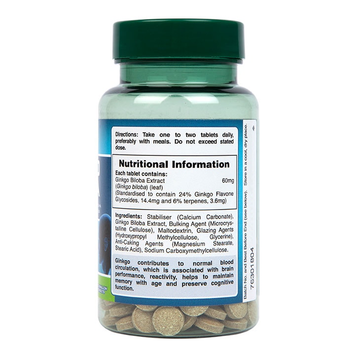 Holland & Barrett - Ginkgo Biloba 60mg, 120 tabletta - Image 2
