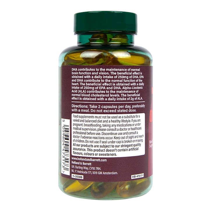 Holland & Barrett - Magas Hatékonyságú Triple Omega 3-6-9, 60 kapszula - Image 2