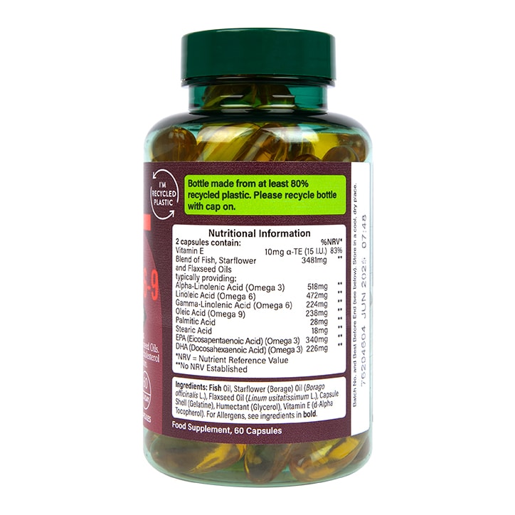 Holland & Barrett - Magas Hatékonyságú Triple Omega 3-6-9, 60 kapszula - Image 3