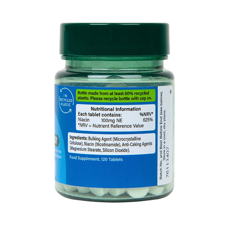 Holland & Barrett - B3-vitamin, 100 mg - 120 tabletta - Image 3